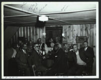 Sportsmen and gamblers relaxing, Los Angeles, 1940s