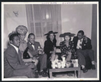 Mae Johnson (?), Lillian Lomax, and Gertrude Gipson in Los Angeles, 1940s