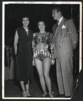 Hadda (Hopgood) Brooks and Red Skelton with an unidentified woman, Los Angeles, 1940s