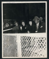 Spectators at a baseball game at Wrigley Field, Los Angeles, 1940s