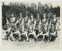 Police officers (including Tom Bradley) from the Newton St. Police Station, Los Angeles