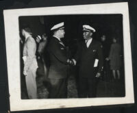 Unidentified African American military personnel in uniform, Los Angeles, 1940s