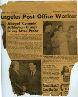 Clipping from the Pittsburgh Courier with stories about Los Angeles, February 26, 1949