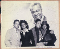 James L. "Buddy" Garcia and Marge Garcia, with James' brother and his date, Los Angeles, 1940s