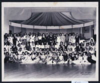 African American sorority women in an auditorium, Los Angeles, 1940s