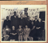 Journalists Charlotta Bass, Jessie Mae Brown Beavers, and others, Los Angeles, 1940s