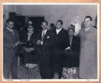 Walter L. Gordon, Jr., with Leonard Reed and Jimmy and Dorothy Mundy, Los Angeles, 1940s