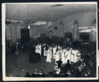 Formal event for women, Los Angeles, 1940s