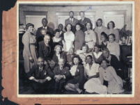 Group including Rev. Samuel M. Beane and L. G. Robinson, Los Angeles, 1940s