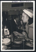Ethel (Sissle) Gordon at a restaurant, 1940s