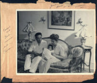 Paul and Cassie Harris with their daughter Paula, Los Angeles, 1940s