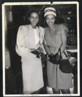 Yvonne Shelton and Katherine Alexander, Los Angeles, 1940s