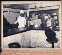 Earl Roberts at the Marble Inn restaurant, Los Angeles, 1940s