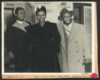 Mantan Moreland with his wife Hazel and daughter Marcella, Los Angeles, 1940s