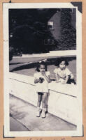 Cynthia and Noble Sissle Jr., children of Ethel (Sissle) Gordon, Los Angeles, 1940s