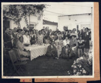 Wedding reception for Bernyce and Leon Smith in Los Angeles, 1940s