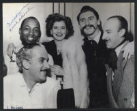 Nick (Nicodemus) Stewart with associates, Los Angeles, 1940s