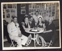 Marva Louis with friends, Los Angeles, 1950s