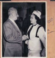 Entertainer Louise Franklin and an unidentified man, Los Angeles, 1940s