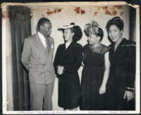 Leon Hardwick with Lil Cumber and Melba Foppe, Los Angeles, 1940s