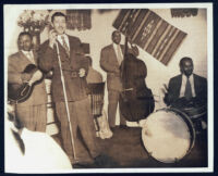 Herb Jeffries performing in Los Angeles, 1940s