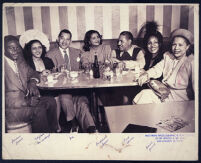 Walter L. Gordon, Jr., out with a group, Los Angeles, 1940s