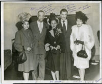 Forrest "War" Perkins, L'Tanya, Herb Jeffries and Melba Foppe, Los Angeles, 1940s