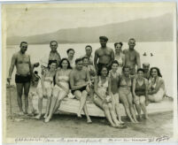 Relaxing at Lake Elsinore, Riverside County, 1940s?