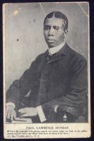 Postcard of poet Paul Lawrence [i.e. Laurence] Dunbar, circa 1905