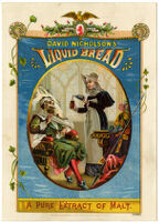 David Nicholson's Liquid Bread. A pure extract of malt [inscribed]