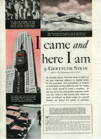 "I came and here I am" article by Gertrude Stein, Hearst's International Cosmopolitan, 1935