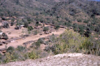 Mexico (Michoacán/Costa) - Aerial view of village, between 1960-1964