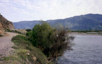 Chile - Road by lake, between 1966-1967