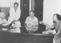 Edwin Pauley, Harry S. Truman, Commander Leo and his secretary