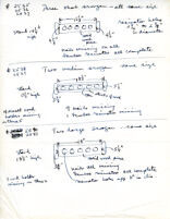 Letters to Mantle Hood, notes and drawings on instruments, material regarding UCLA graduate students