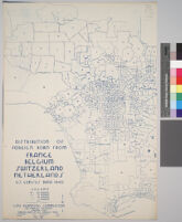 Maps showing distribution of racial and national groups in the Los Angeles area, according to the 1940 United States census: Distribution of foreign born from France, Belgium, Switzerland, Netherlands, U.S. Census data, 1940