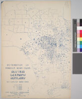 Maps showing distribution of racial and national groups in the Los ...