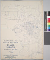 Maps showing distribution of racial and national groups in the Los Angeles area, according to the 1940 United States census: Distribution of foreign born from Greece, Rumania, U.S. Census data, 1940