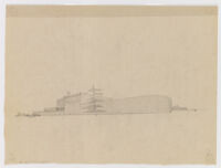 Von Sternberg House, preliminary drawing, exterior, Northridge, California, 1935