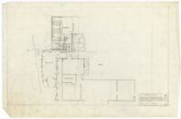 Beard House, additions and alterations, first floor plan, Altadena, California, 1947