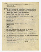 Specification check list, earthwork, undated