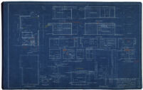 Beard House, addition to residence, foundation plan, framing, and elevations, Altadena, California, 1947