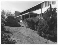 J. N. Brown House, exterior view up slope