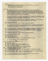 Specification check list, concrete and masonry, undated