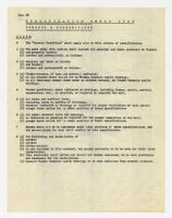 Specification check list, screens and screen-cloth, undated