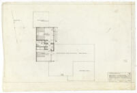 Beard House, additions and alterations, second floor plan, Altadena, California, 1947