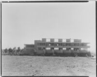 Landfair Apartments, exterior view during construction