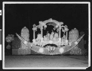 Float in Shriner's electrical parade, ca.1910