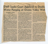 DWP Seeks Court Approval to Double Water Pumping at Owens Valley Wells