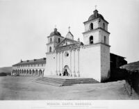 Mission, Santa Barbara. No. 1220. WATKINS' New Series. [negative copy]